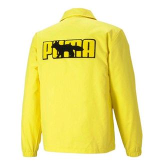 Puma x Maison Kitsune Unisex Coach Jacket Yellow 530430-30