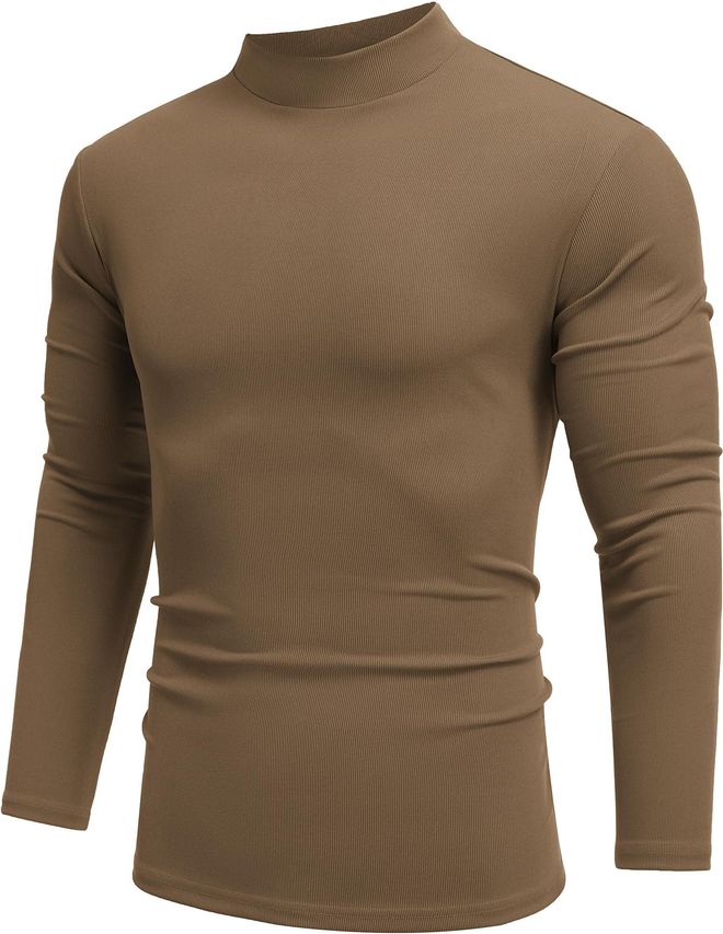 COOFANDY Herren Rollkragenpullover Slim Fit – Aus Weicher Baumwolle, Warm & Vielseitig Für Business & Freizeit