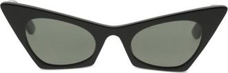 Alexander McQueen Black Cat-eye Sunglasses