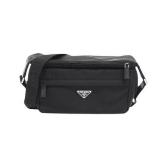 Prada Pre-owned Tessuto Montagna Schoudertas - Dames - Pre-owned - Zwart - Maat: ONE Size