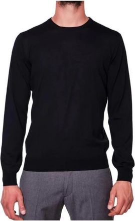 FILIPPO DE LAURENTIIS Merino Ronde Hals Trui - Heren - Ronde hals truien - Blauw - 2XL - Wol - Truien & Vesten