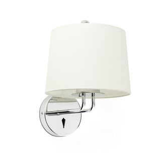 Faro Barcelona Faro Montreal - Aplique De Pared Con Pantalla En Cromo, E27