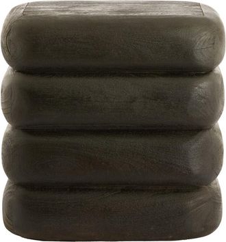 Light & Living Mesa Auxiliar Light & Living Freyja De Madera Mate Marr&oacute;n Oscuro