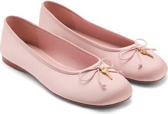 Mango Ballet Flat in Pink at Nordstrom, Size 6.5Us