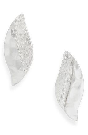 Karine Sultan Leaf Drop Earrings in Silver at Nordstrom Rack