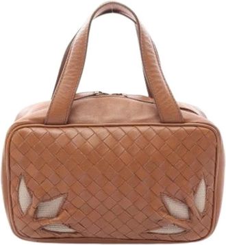 Bottega Veneta Pre-owned Vintage Handbag - Dames - Vintage Handtas - Bruin - ONE Size - Leer - Vintage