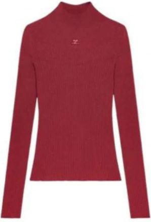 Courr&egrave;ges Coqueline Luxe Turtleneck - Dames - Coltruien - Rood - M - Truien & Vesten