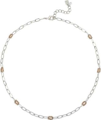 Robert Lee Morris Paperclip Chain Necklace in Two Tone at Nordstrom