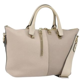 Chlo&eacute; Pre-owned Handbags, female, Gray, Size: ONE SIZE Pre-owned Hand Bag