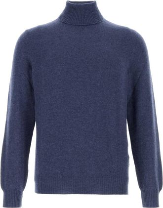Fedeli Abisso Cashmere Trui - Heren - Cashmere truien - Blauw - S - Kasjmier - Truien & Vesten