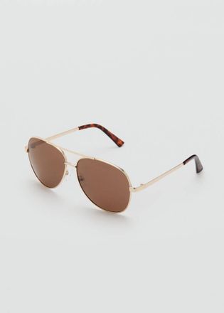 Mango Occhiali da sole montatura aviatore oro - Donna - Taglia unica - MANGO