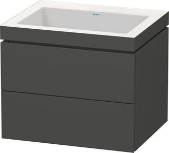 Duravit Duravit - Lavamanos L-cube Con Base Mural, 60x48 Cm, 2 Cajones, Sin