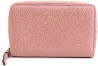 Gucci Pre-owned Lederen Portemonnee - Dames - Vintage Accessoires - Roze - ONE Size - Leer - Vintage