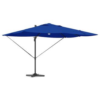 Berkfield Home Modern Azure Blue Cantilever Umbrella Azure blue Polyester canopy
