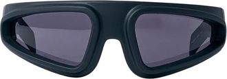 Rick Owens Accessoires, unisex, Zwart, ONE Size, Nylon, Ryder Zonnebril