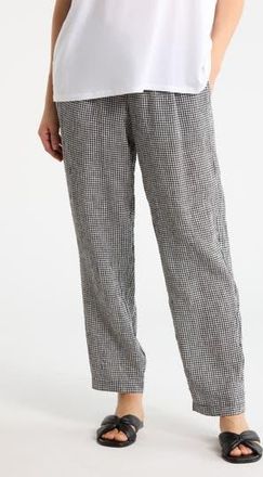 Eileen Fisher Tapered Ankle Pants in Black/white at Nordstrom Rack, Size X-Small