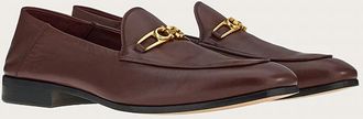 Ferragamo Mens Melbourne Gancini Ornament Loafers In Nebbiolo