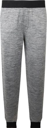 Moschino Broeken, Dames, Grijs, M, Katoen, Joggingbroek met strepen