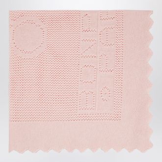BONPOINT Scialle rosa chiaro in cotone e lana