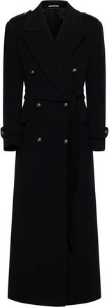 Tagliatore Trench Coats, female, Black, Size: 2XS Black Coats for Men
