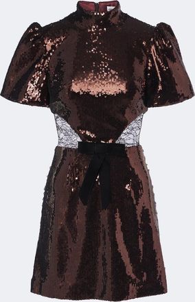 Rebecca Vallance Vestido corto Cece con lentejuelas