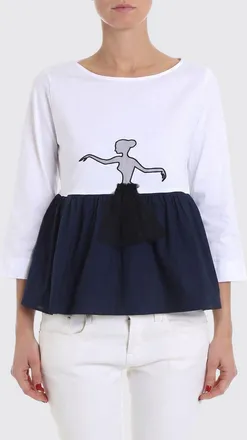 Vivetta Top in cotone con stampa ballerina