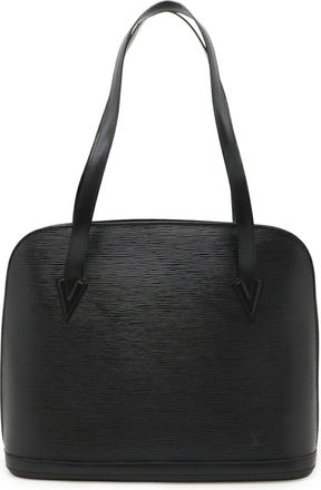 Louis Vuitton Black Noir Epi Leather Shoulder Bag Tote Bag (Pre-Owned)