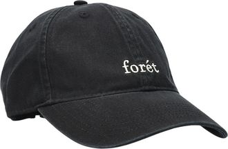 For&eacute;t Hawk Washed Cap - Heren - Petten - Zwart - ONE Size - Katoen - Accessoires