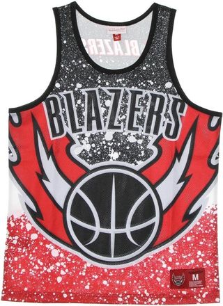 Mitchell & Ness NBA Jumbotron Tank Top Viering Logo - Heren - Fitness - Veelkleurig - XL - Polyester - Fitness