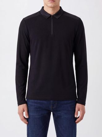 Veilance Slim Fit Long-Sleeved Wool-Blend Zip Polo Shirt