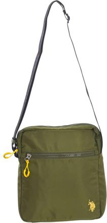 U.S.Polo Association Schoudertas voor Heren met Ritssluiting - Heren - Schoudertassen - Groen - ONE Size - Nylon - Tassen