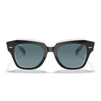 Ray-Ban Sunglasses Rb2186 12943 M State Street Black/Blue Gradient Unisex