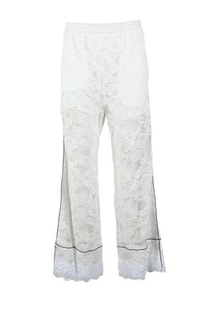Msgm Womens Trousers - White