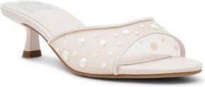 Dolce Vita Dorthey Mesh Kitten Heel Sandal in Ivory at Nordstrom Rack, Size 7.5