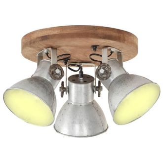 Berkfield Home Industrial Ceiling Lamp 25 W Silver 42x27cm E27 | Size: 42x27 cm