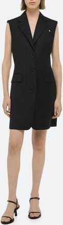 Helmut Lang Tailored Sleeveless Blazer Dress in Black at Nordstrom Rack, Size 10