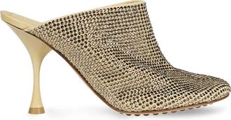 Bottega Veneta Sparkle Dot Sock mules - Dames - Muiltjes - Beige - 39 1/2 EU - Leer - Schoenen