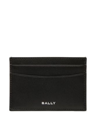 Bally Black Minimalist Leather Wallet