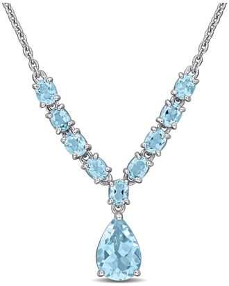 Rina Limor Silver 4.75 Ct. Tw. Topaz Necklace