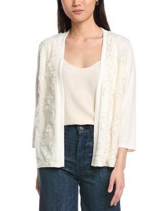 Anne Klein Floral Applique Cardigan