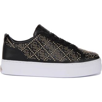 Guess Sneakers, female, Black, 3 UK, Black Gold Trainer Low Top