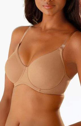 Lascana Womens Multi-Strap Underwire T-Shirt Bra in Tan at Nordstrom, Size 44Ddd