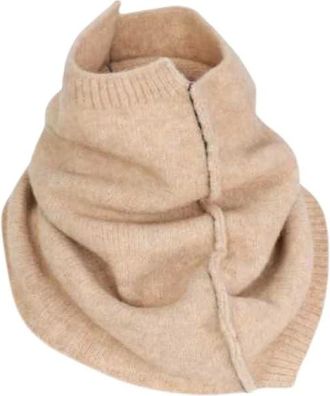 Isabel Benenato Isabel Benenato - Tube Sjaal - unisex - Accessoires - Beige - Maat: ONE Size Wol