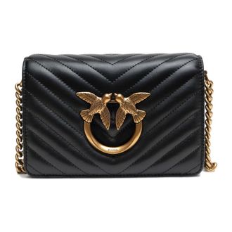 Pinko Shoulder Bags, female, Black, ONE SIZE, Love Click Mini Shoulder Bag