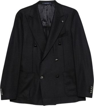 Tagliatore Giacca in Lana Vergine Blu - - Suits - Uomo - Blu - M