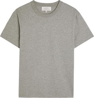 STUDIO NICHOLSON Perfect Cotton T-shirt - Light Grey - 12 (UK12 / M)