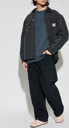 Carhartt Work in Progress Sweatshirt With Logo, Mens, Grey