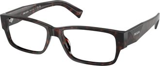 Prada Stijlvolle Bril in Blauwe Tint - Heren - Brillen - Bruin - 55 MM - Accessoires