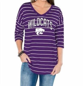 Gameday Couture Kansas State University Fall In Line Tunic In Purple