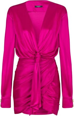 Balmain Abito drappeggiato - Rosa